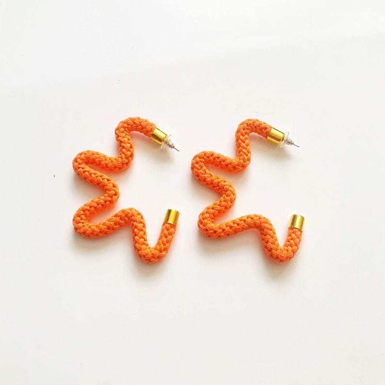Star shaped colourful cotton earrings Non-allergenic Star shaped Earrings Earrings for Sensitive Ears Gifts for Stylish Friend image 6