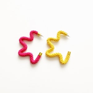 Star shaped colourful cotton earrings Non-allergenic Star shaped Earrings Earrings for Sensitive Ears Gifts for Stylish Friend image 4