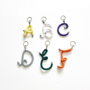 Personalised Initial Bag Charm • Custom Keyring and Bag Charm • Initial ...