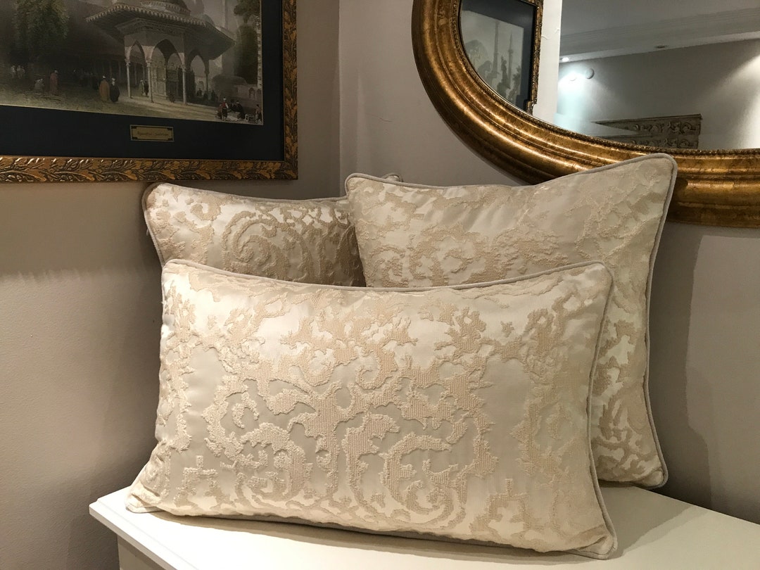 Luxury Beige Velvet Pillow Cover Beige Pillows Velvet Pillow Etsy