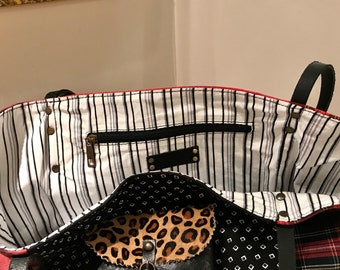 LEATHER PORCH W/PRINTEDトート ANIMAL PRINT LEATHER SHOPPER BAG - Multi-color | ZARA Canada