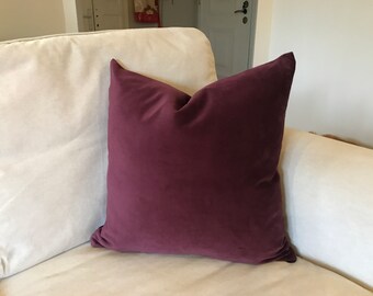 Lili Alessandra Plum Velvet Luxury Decorative Pillows