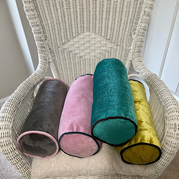 Velvet Bolster Etsy