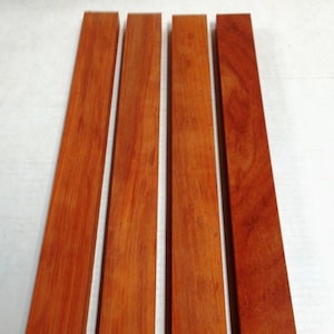 PADAUK 3/4&quot; x 2&quot; x 24&quot; Packs of 2, 4, or 6 Boards. DIY Cutting Charcuterie Cheese Board Tray. Planed, Sanded, Jointed, No Knots, No Cracks