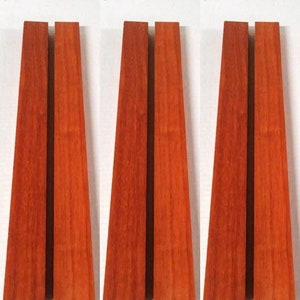 PADAUK 3/4&quot; x 2&quot; x 16&quot; Packs of 2, 4 or 6 Boards. DIY Accent for Cutting Charcuterie Coasters Trivets. Planed, Sanded, No Knots, No Cracks.