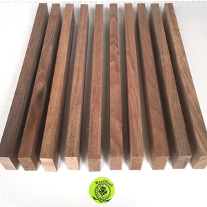 BLACK WALNUT 3/4" x 1 1/2" x 24" Pack of 8, 16, or 22 DIY Cutting Charcuterie Cheese Boards. Planed, Sanded, Jointed, No Knots, No Cracks