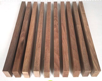 BLACK WALNUT 3/4" x 1.5" x 24" Pack of 8, 16, or 22 DIY Cutting Charcuterie Cheese Boards. Planed, Sanded, Jointed, No Knots, No Cracks