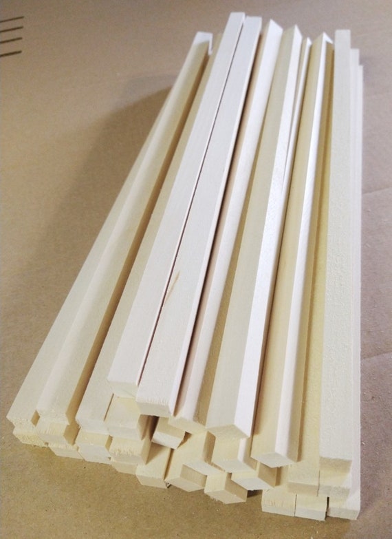 6 BASSWOOD Boards 1/4 X 5 X 24 DIY Dollhouse Thin Wood Sanded