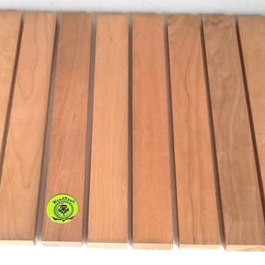 CHERRY 3/4&quot; x 2&quot; x 16&quot; Pack of 5, 10, 20 or 30. DIY Cutting Charcuterie Cheese Boards. Planed, Sanded, Jointed, No Knots, No Cracks
