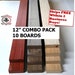 3/4' x 2' x 12' - 2 PADAUK 4 WALNUT 4 CHERRY Combo 10. Cutting, Charcuterie, Cheese Boards. Made by Wood Hawk Lumber 