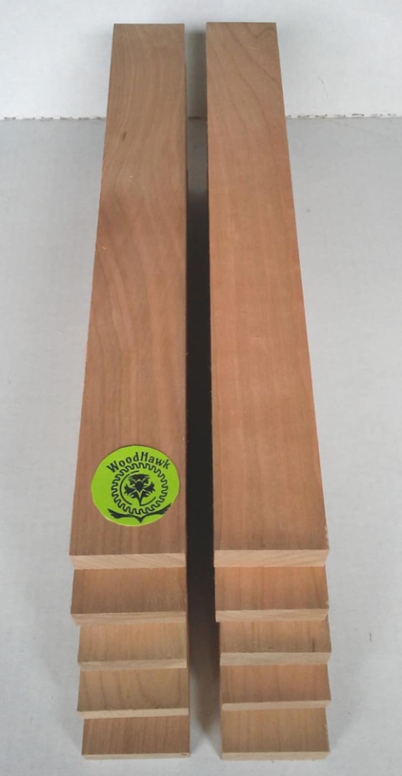 Kiln dry Made by Wood Hawk Lumber Pack of 5 or 10 CHERRY 34 x 2 x 12 Wood Lumber Boards