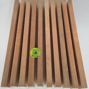 Pack of 5, 10, or 20 CHERRY 3/4&quot; x 2&quot; x 12&quot; Wood Lumber Boards. Kiln dry.  Made by Wood Hawk Lumber