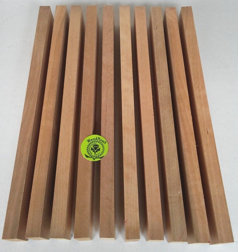 Kiln dry Made by Wood Hawk Lumber Pack of 5 or 10 CHERRY 34 x 2 x 12 Wood Lumber Boards