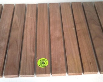 BLACK WALNUT 3/4" x 2" x 16" Packs of 5, 10, 20 or 30 DIY Cutting Charcuterie Cheese Board Tray. Sanded, Jointed, No Knots, No Cracks