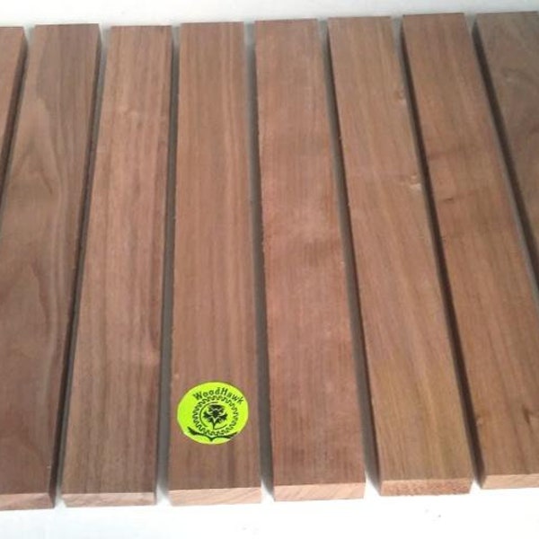 3/4" x 2" x 24" BLACK WALNUT Pack of 5 or 10 or 15. DIY Cutting Charcuterie Cheese Boards Tray. Planed, Sanded, Jointed, No Knots, No Cracks