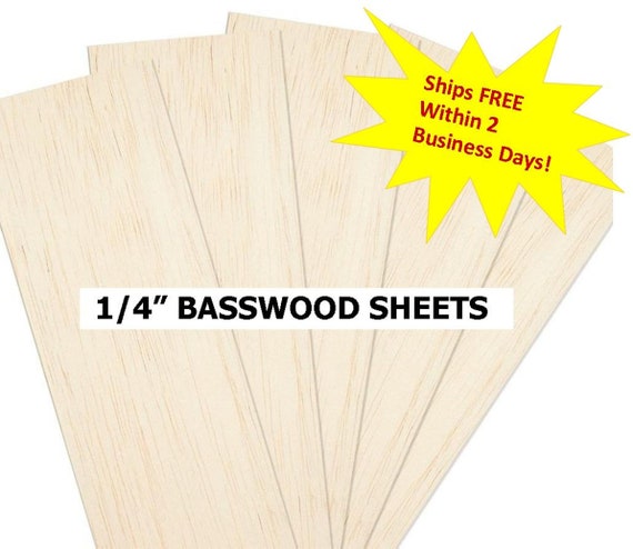 Basswood Sheet 1/4 x 1 x 24