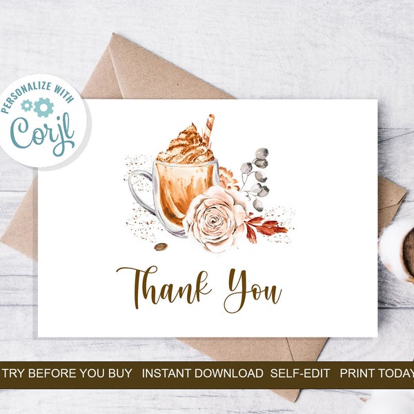 Coffee Thank You - Etsy