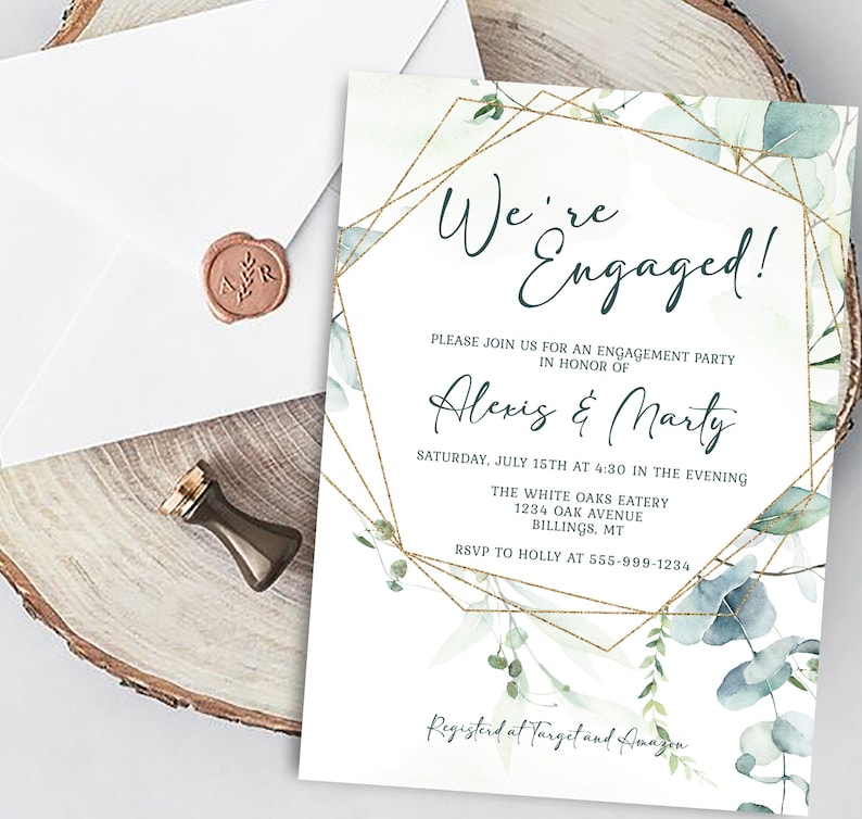 Eucalyptus Greenery Save the Date Card Template Dusty Blue Eucalyptus Wedding Announcement Boho Wedding 100/% EDITABLE INSTANT DOWNLOAD we