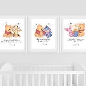 Winnie the Pooh Quote Nursery Room Sign Templates Winnie the Pooh Decor Winnie the Pooh Shower EDITABLE INSTANT DOWNLOAD Printable Signs hp