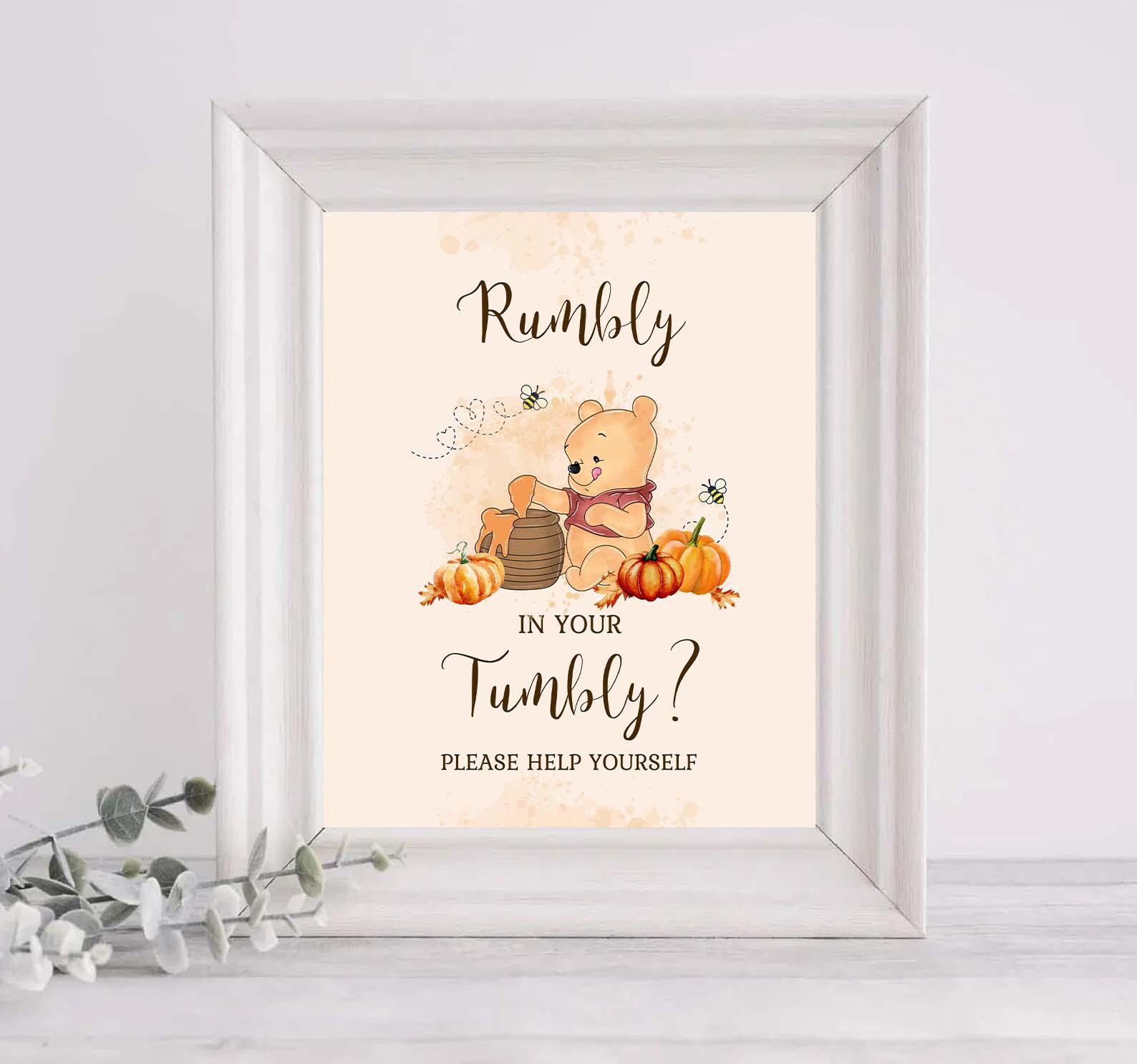 Winnie the Pooh Rumbly in Your Tumbly? Fall Shower/birthday Decor Food ...