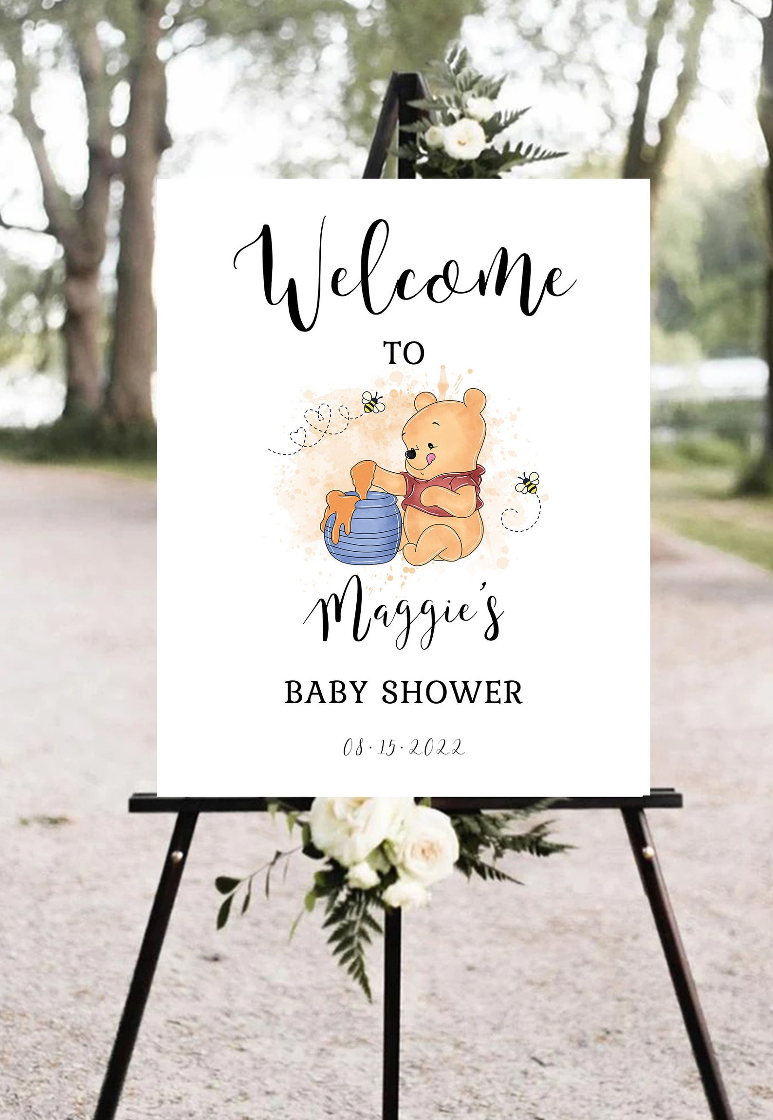 A Little Hunny is on the Way Welcome to Baby Shower Sign - Etsy