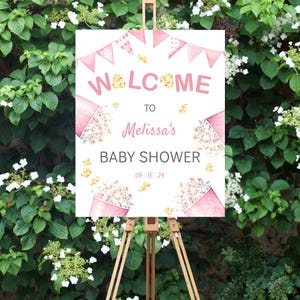 She&#39;s Ready to Pop Baby Shower Welcome Sign/Poster Template Popcorn Ready to Pop Baby Girl Shower Editable INSTANT DOWNLOAD Printable rtp