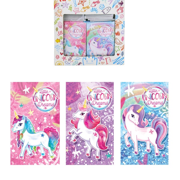 Unicorn notebooks ideal for party bags | Party bag fillers | Goodie bag fillers | Giveaways | Unicorn