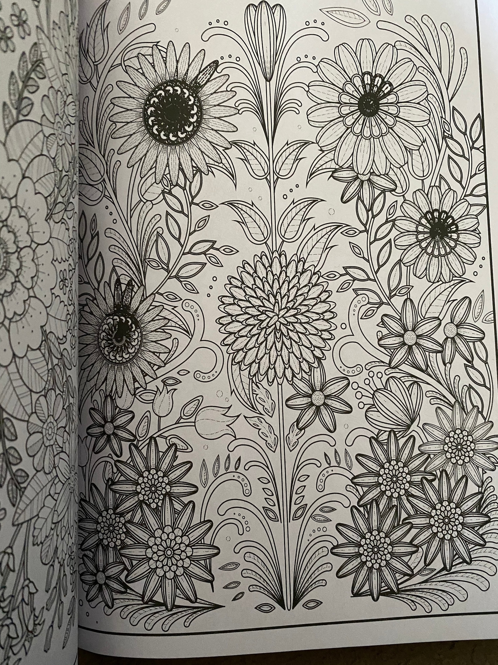 Flower Colouring Book for Adults - Etsy