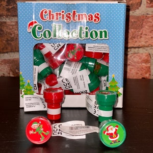 4x Christmas Ink Stampers Xmas party favours Christmas stocking fillers image 9