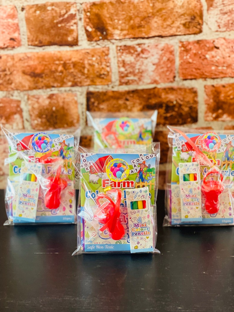 Filled Party Bags Party Bag Favours Birthday Party Bags Mini Pencils