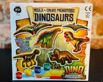 Créez et peignez vos propres dinosaures en plâtre
