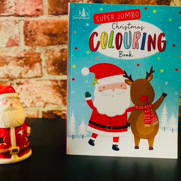 Christmas Jumbo Coloring Book - Etsy