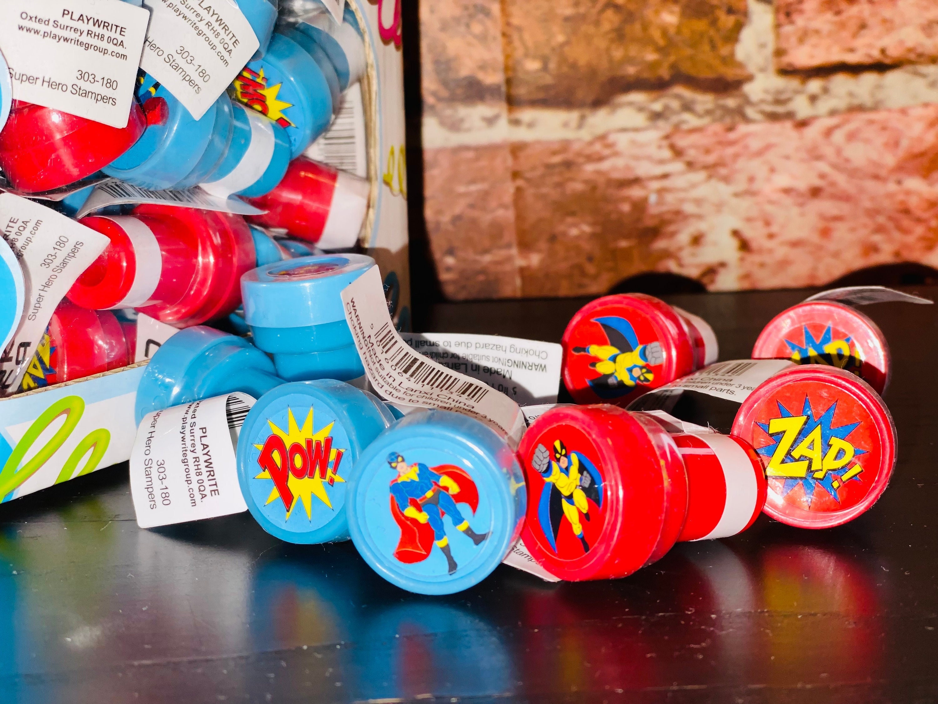 Superhero Ink Stampers Party Favours Lucky Dip Prizes Etsy UK — free download