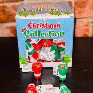 4x Christmas Ink Stampers Xmas party favours Christmas stocking fillers image 6
