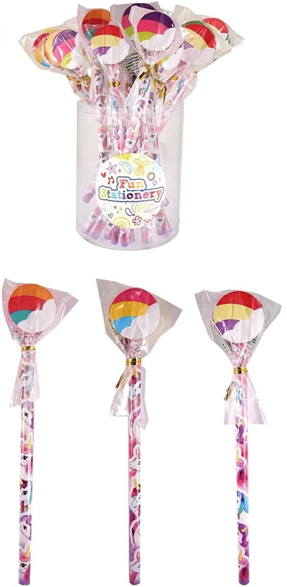 party bag filler ⭐⭐⭐⭐ Girls Novelty Unicorn Erasers Rubber school pencil case 