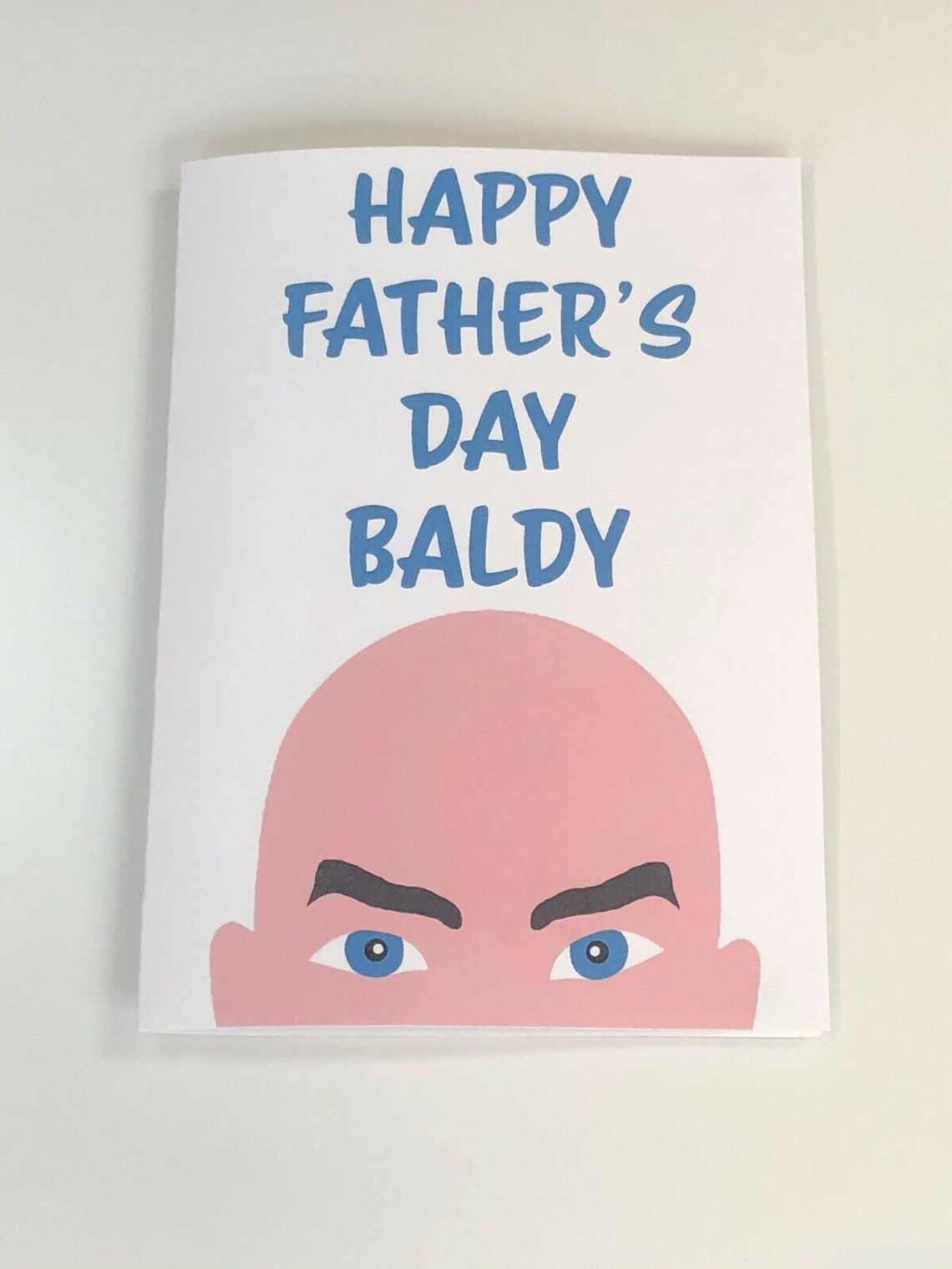 Funny Bald Fathers Day Card baldy rude joke card Etsy