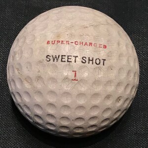 VINTAGE Super charged Sweet Shot Worthington Cured Cover MB Rare Golf Ball