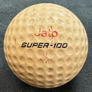 Antique Jato Super-100 Duralon Cover, Made in the U.S.A. Circa 1970s Golf Ball