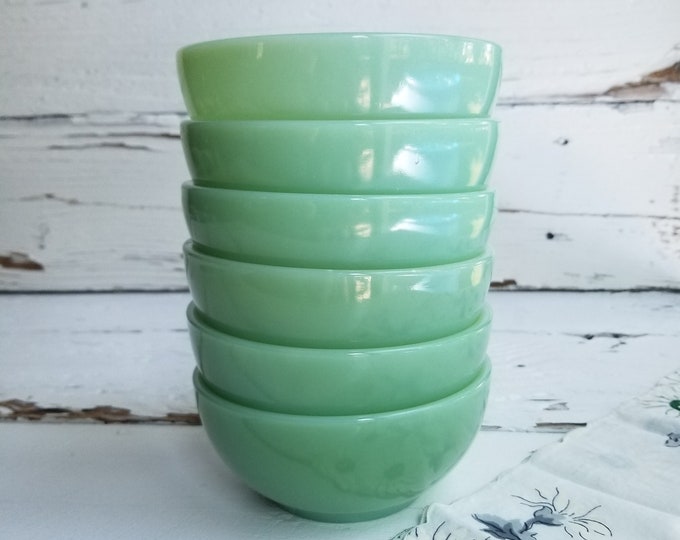 Jadeite Fire King Chili Bowl Vintage Anchor Hocking Jadeite Etsy