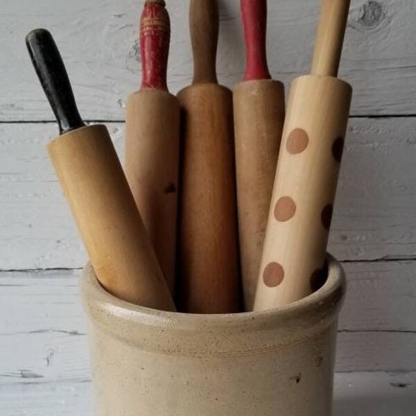 Vintage Rolling Pins - Children's - Painted Handles - Antique Wood - Rustic Primitive & More - Rolling Pin Collection - 9+ Available