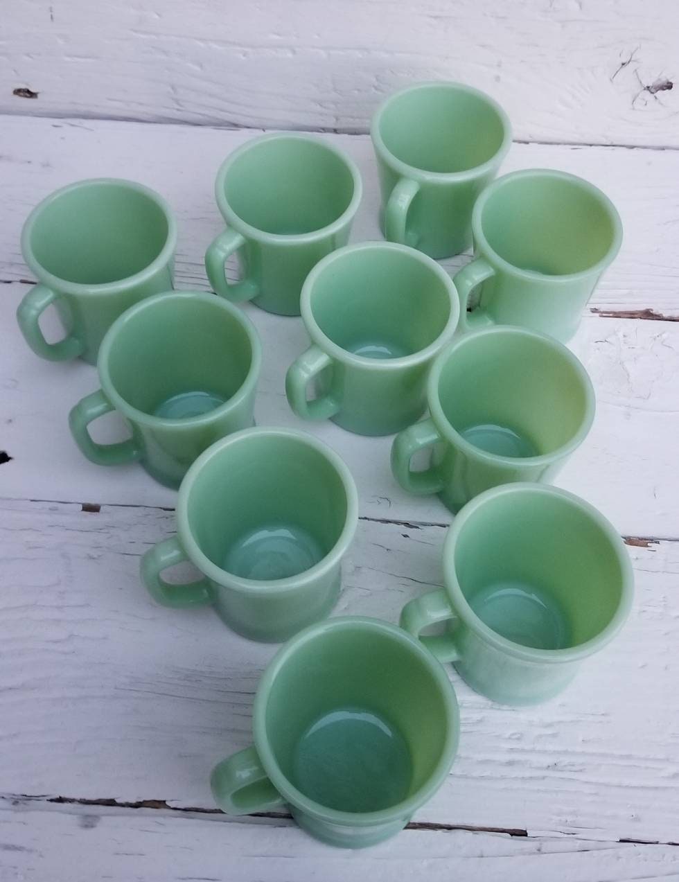 Jadeite Fire King D Handle Mug Vintage Fire King Jadeite D Etsy