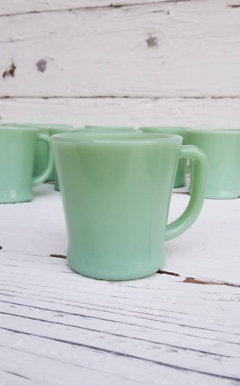 Jadeite Fire King D Handle Mug Vintage Fire King Jadeite D Etsy