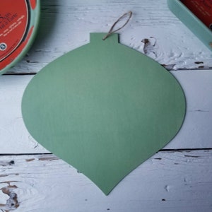 Christmas Ornament Wall Hanging - Jadite Green Wooden Christmas Ornament - Wall Ornament - Christmas Holiday Decor