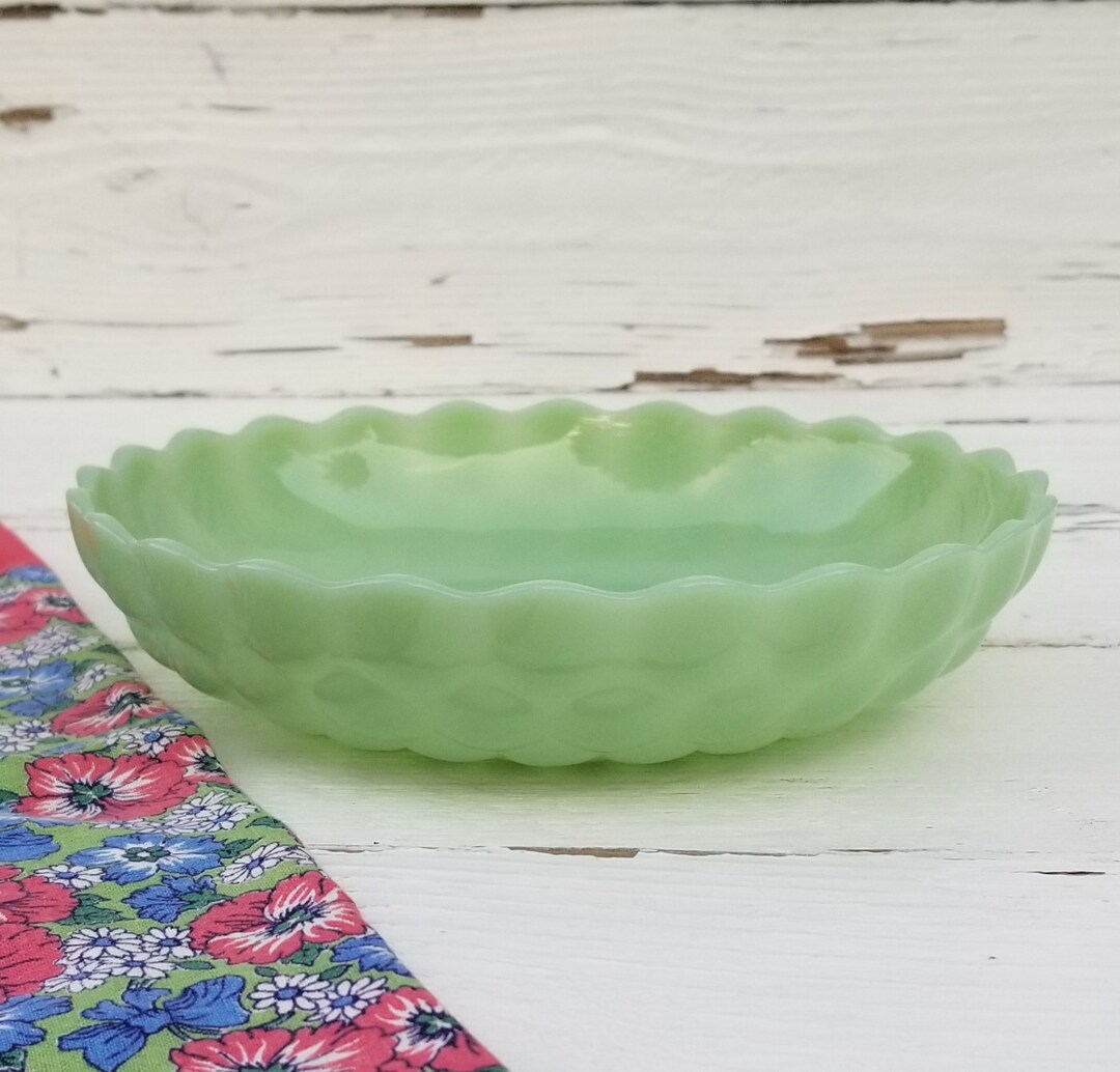 Jadeite Anchor Hocking Bubble Bowl Vintage Fire King Etsy