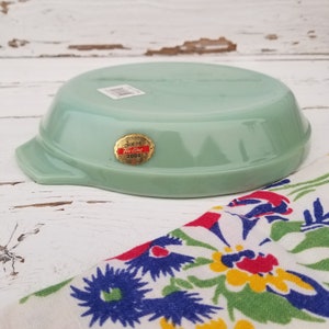 Jadeite Fire King 2000 Pie Plate Vintage Anchor Hocking JADE-ITE Pie Baking Dish Jadite Baking Serving Dish NEW Original Labels image 7