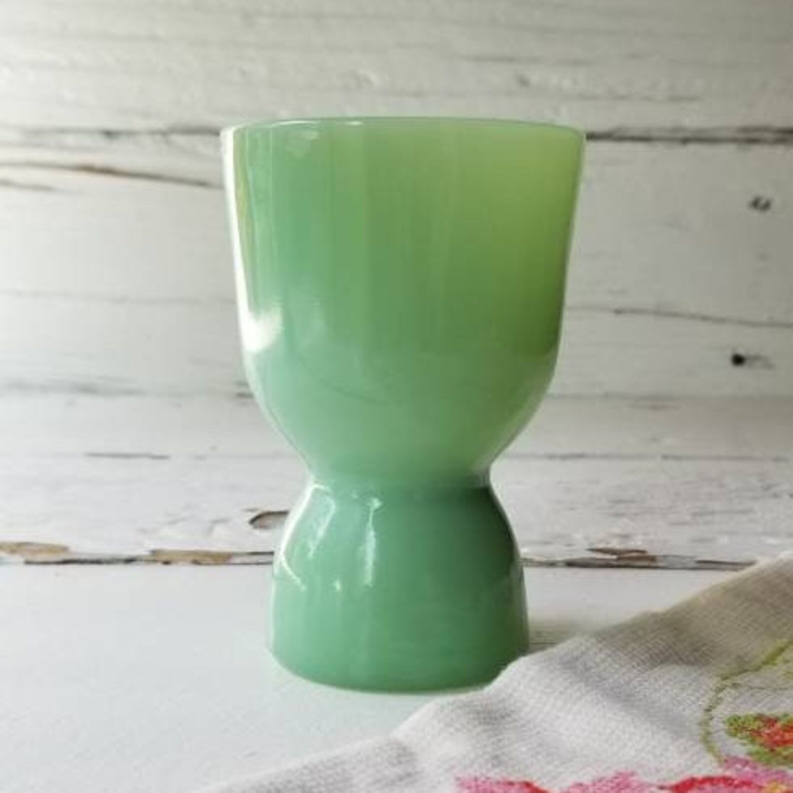 Vintage Jadeite Double Egg Cup Fire King Jadeite Breakfast Etsy