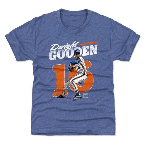 Dwight Gooden Kids T-Shirt - New York Throwbacks Dwight Gooden Retro WHT