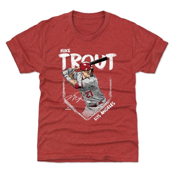 Mike Trout Kids T-shirt Los Angeles A Baseball Mike Trout Base