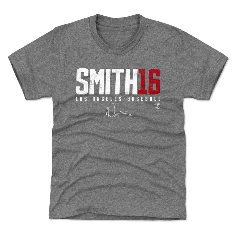 Will Smith Kids T-Shirt Los Angeles D Baseball Will Smith Elite R wht