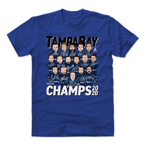 Tampa Bay Men's Cotton T-Shirt - Tampa Bay Hockey Tampa Bay Hockey 2020 Champs WHT